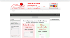 Desktop Screenshot of impresiondefacturas.com